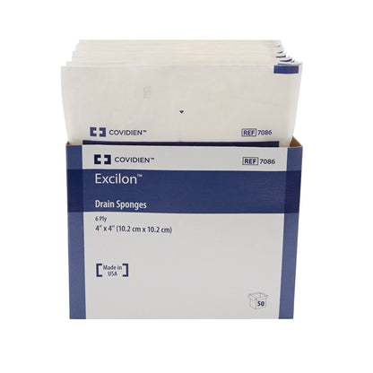 SPONGE, EXCILON SPLIT DRN STR 4"X4" (2/PK 25PK/TR 12TR/CS)