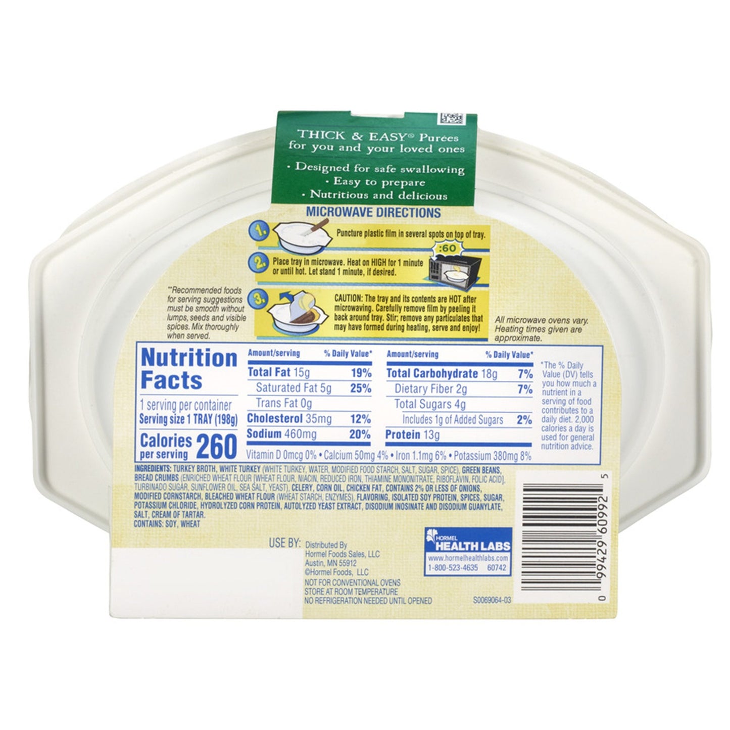 THICK&EASY, PUREE EGG SCRAMBLEW/POTATOES (7/CS) DMNDCR
