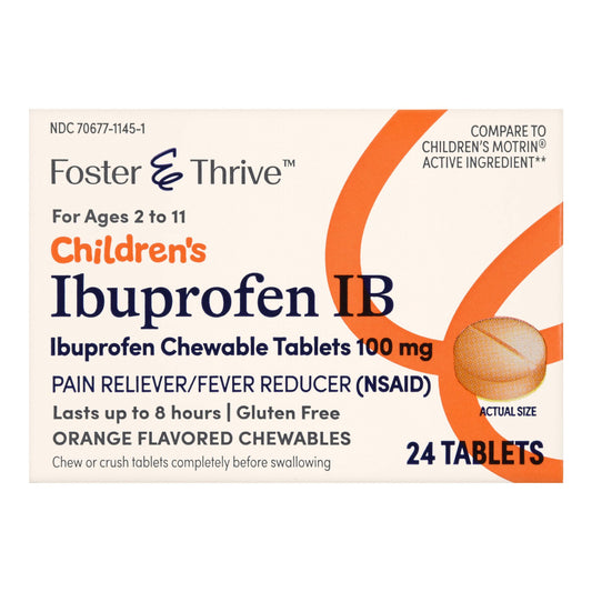 IBUPROFEN IB, TAB FT CHLD 100MG (24/BT)