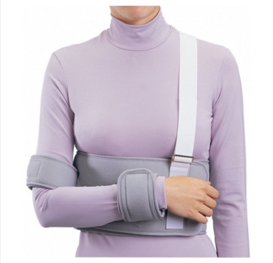SHOULDER IMMOBILIZER, DLX RT/LT W/STRAP&CUFF UNIV