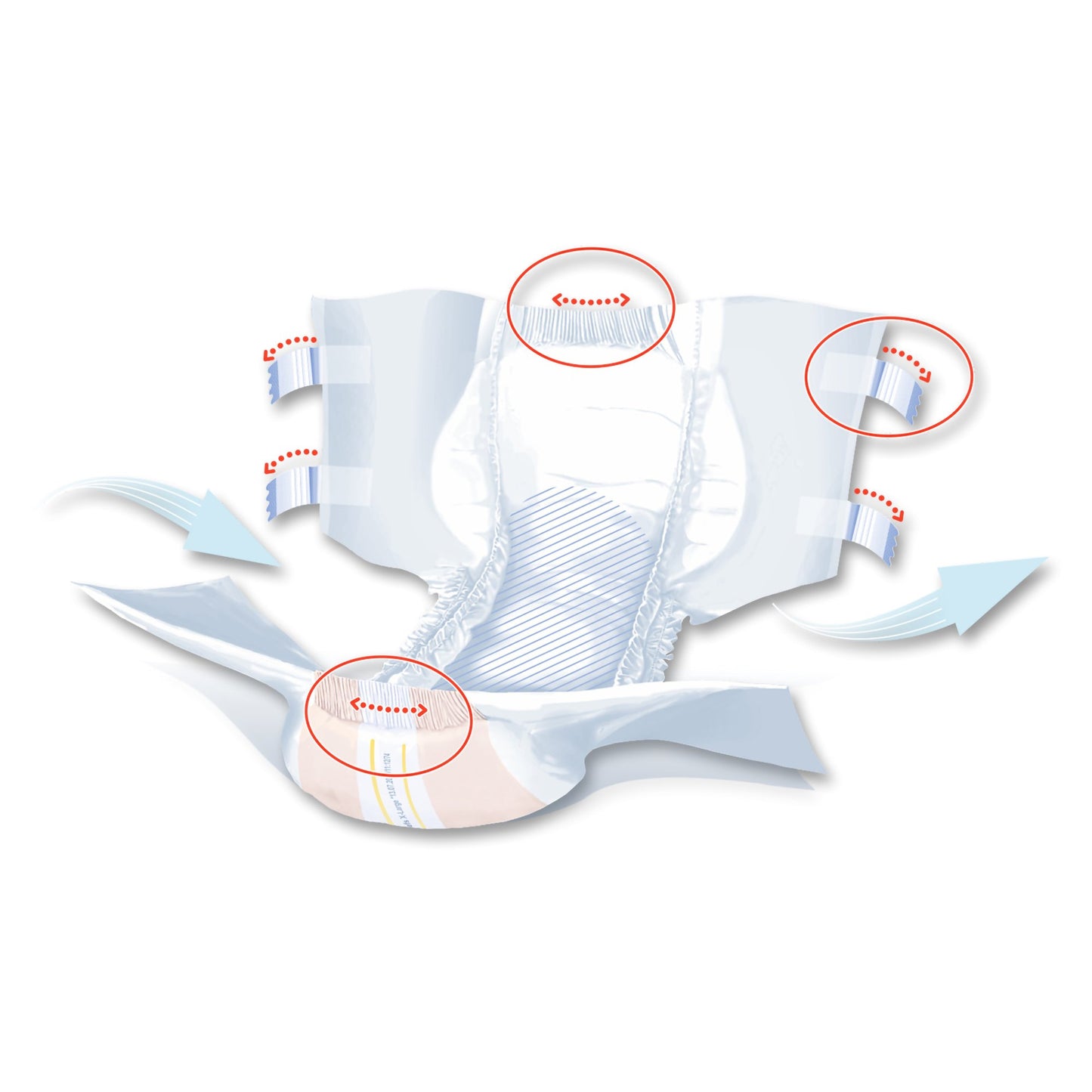 BRIEF, INCONT SENI SUPER PLUS XLG 55"-67" (25/PK 3PK/CS)