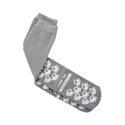 SLIPPER, TERRY GRY XXLG ADLT SNGL IMPRINT (48PR/CS)