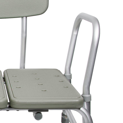 BENCH, TRANSFER W/BACK ALUMINUM FRAME 400LB