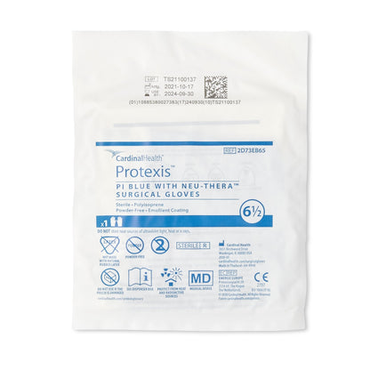 GLOVE, SURG PLYISO 6.5 STR2 SMTH NEUTHERA (50PR/BX 4BX/CS)