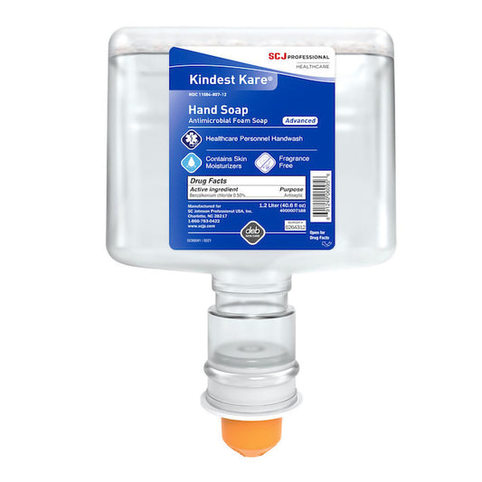 SOAP, HAND FOAM KINDEST KARE ADVANCED ANTIM 3X1.2L (3/CS)