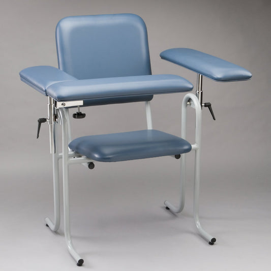 CHAIR, BLD DRWNG FLIP-ARM UPHOL BLU