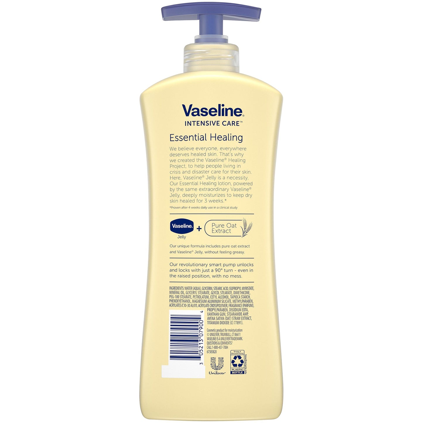 VASELINE INT CARE, LOT TOTAL MOIST 24.5OZ