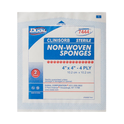 SPONGE, N/WVN 4"X4" STR (2/PK 50PK/BX 12BX/CS)