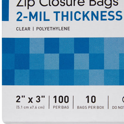 BAG, ZIP LOCK 2X3 (100/BG 10BG/BX 12BX/CS)