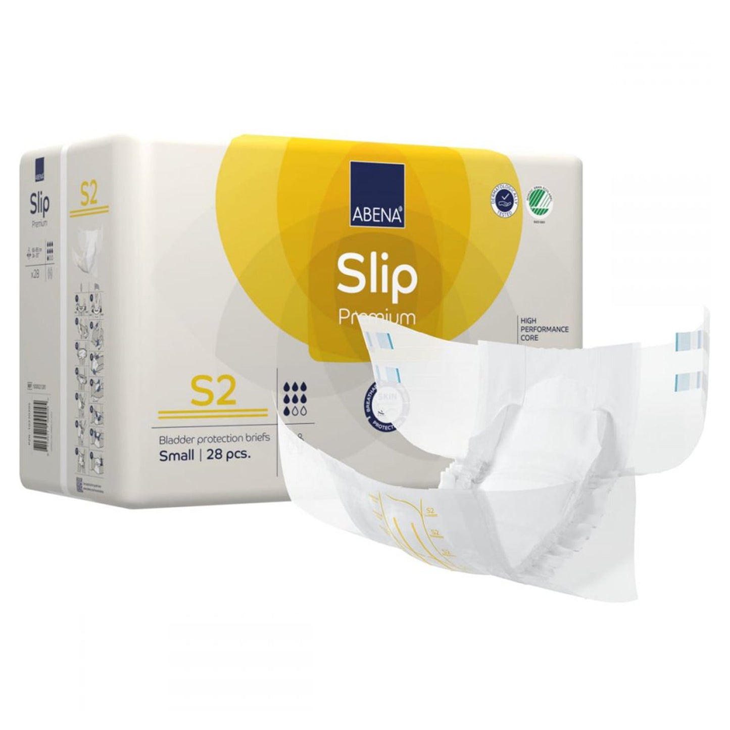 BRIEF, INCONT ABENA SLIP PREM ADLT S2 SM (28/PK 3PK/CS)