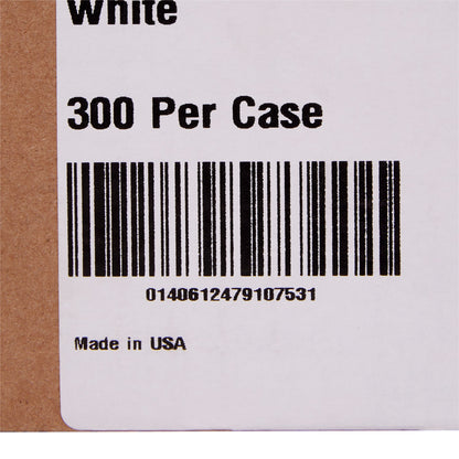 BIB, T/P WHT ADLT 16X32 (300/CS)