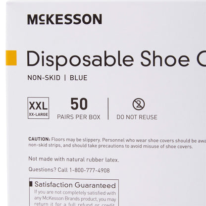 SHOECOVER, LF XXLG BLU (50PR/BX 2BX/CS)