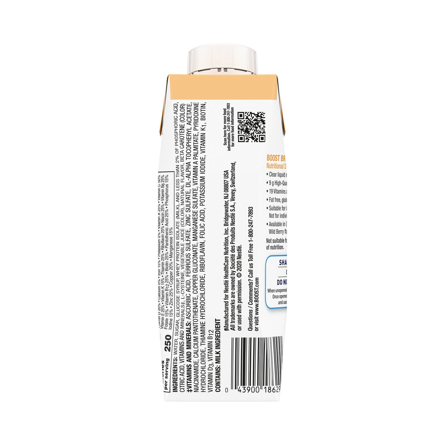 BOOST BREEZE, ORG 8OZ (24/CS)
