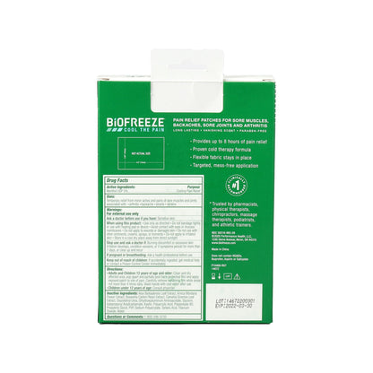 BIOFREEZE, PATCH LG (5/PK 3PK/BX 8BX/CS)