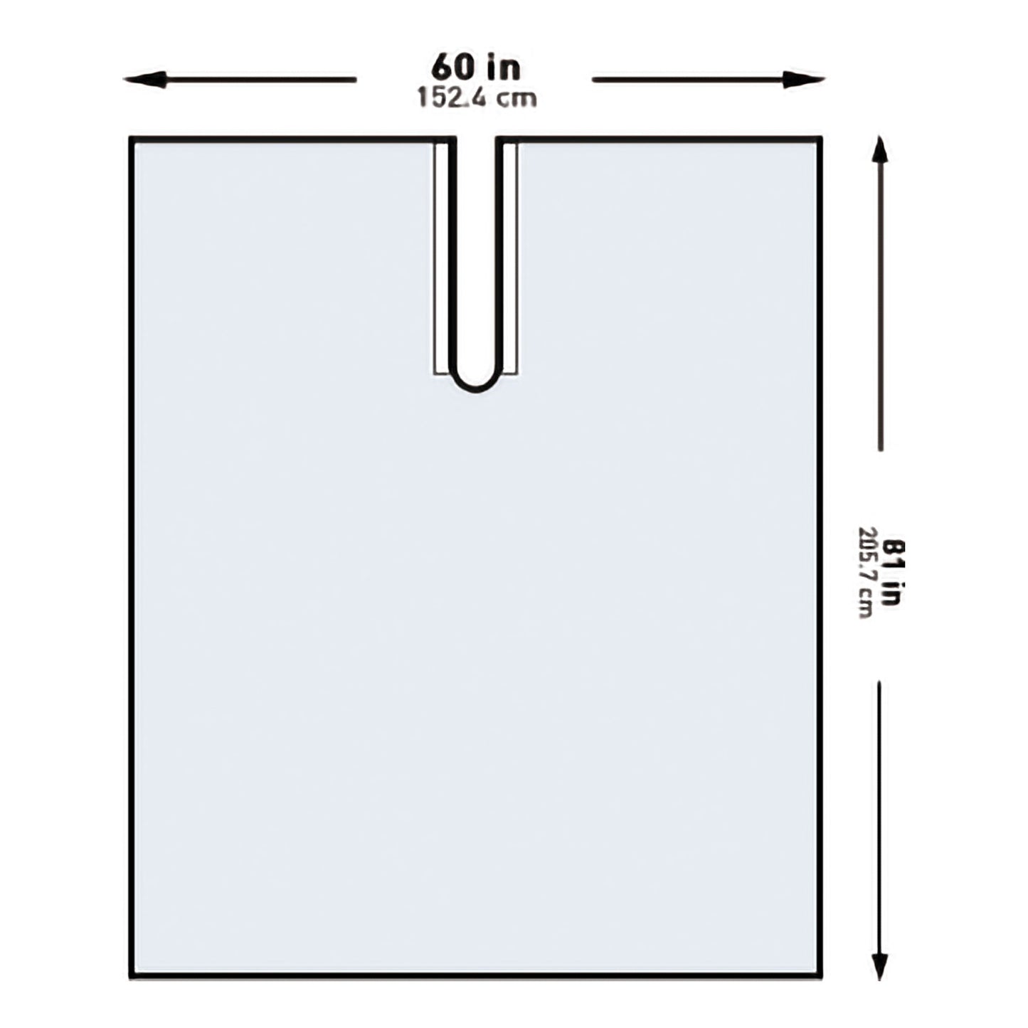 DRAPE, SURGICAL ORTHO IMPERVIOUS W/SPLIT XLG 60"X81" (30/CS)