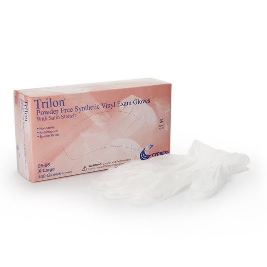 GLOVE, EXAM VNYL XL N/S TRILON(100/BX 10BX/CS)