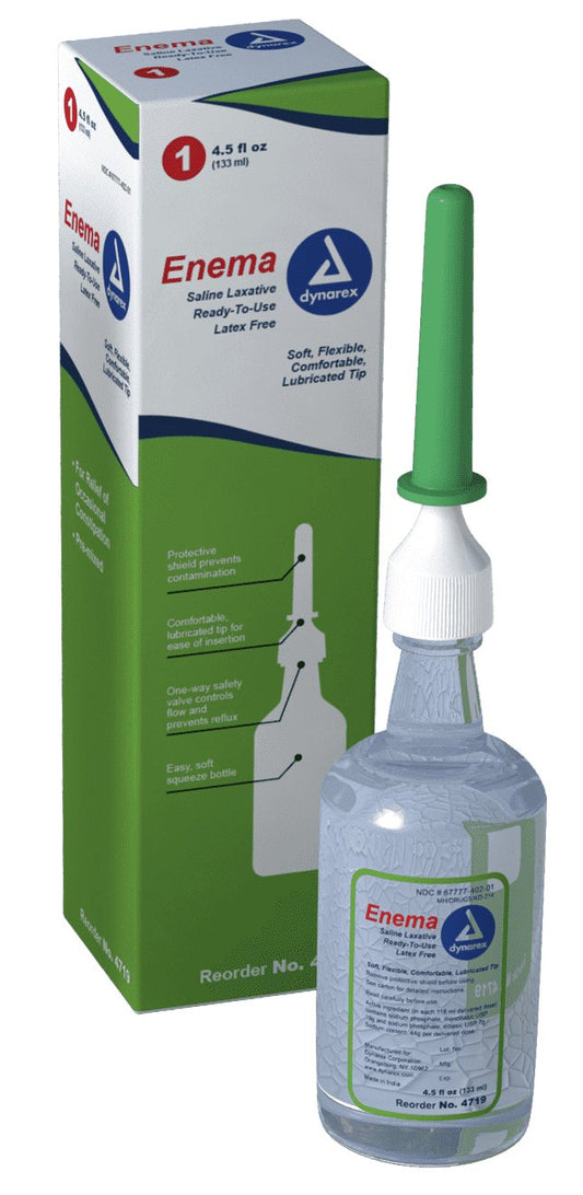 ENEMA, DYNAREX SALINE LAXATIVE4.5OZ (48/CS)