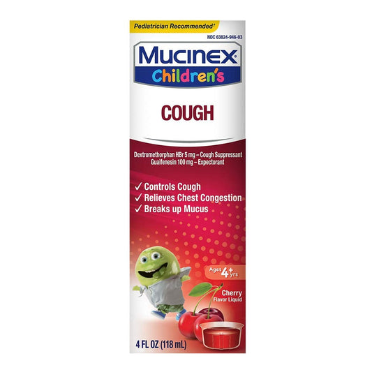MUCINEX MAX, LIQ CHLD CHERRY 4OZ