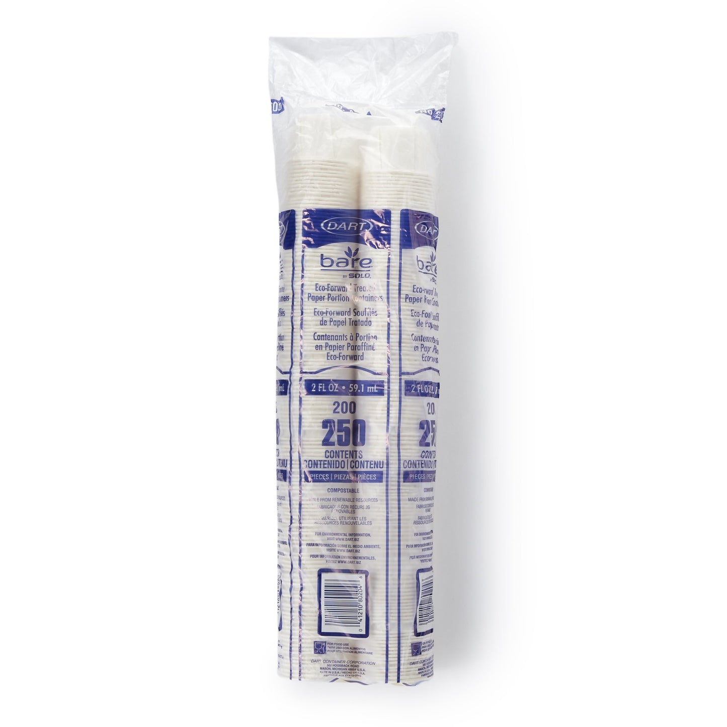 CUP, PAPER SOUFFLE TRTD WHT 2OZ (250/SL 20SL/CS) SOLO