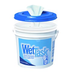 WIPE, WET TASK WHT (60/RL 6RL/CS) 1-CONTAINER/6-REFILL ROLLS