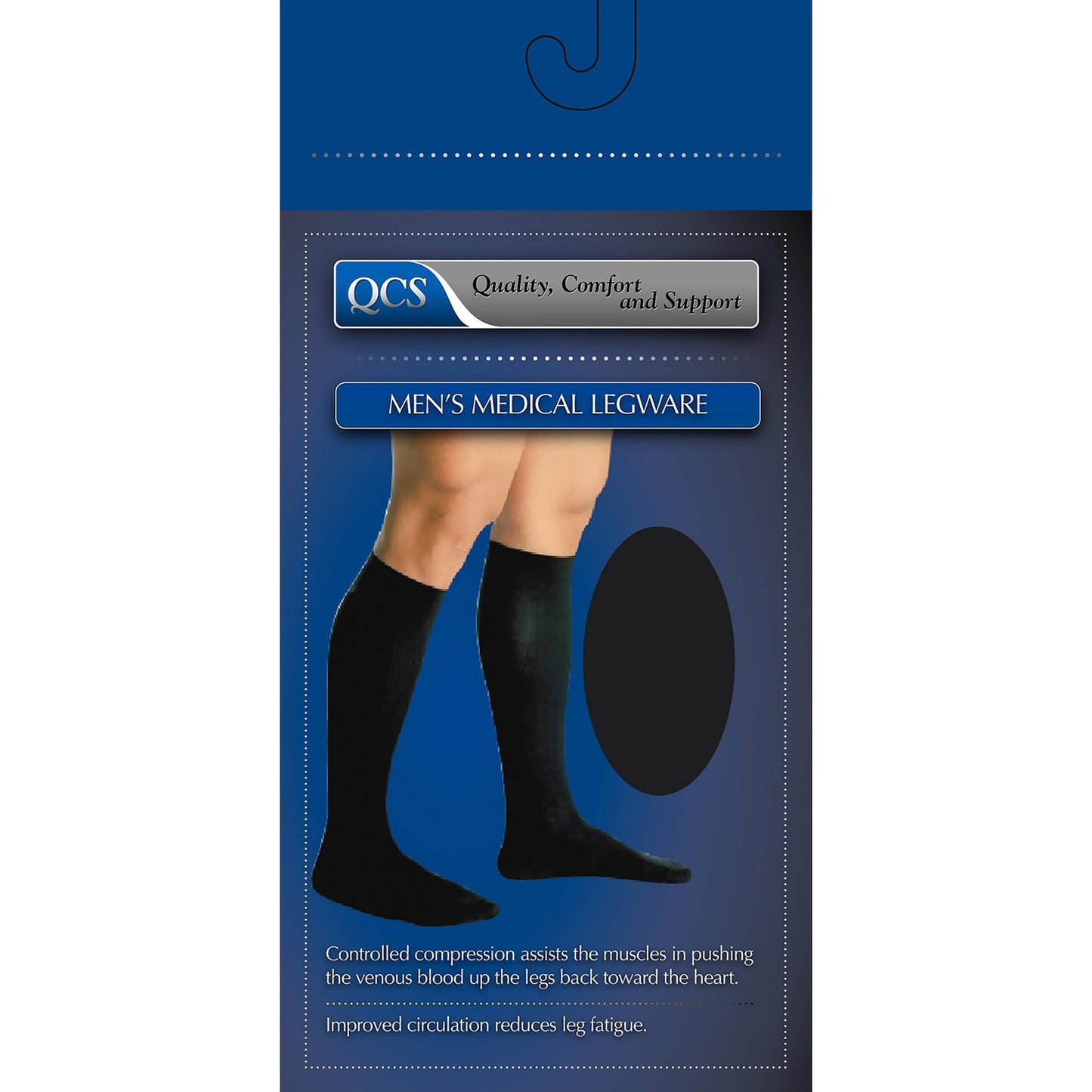 SOCKS, SUPPORT MENS BLK XLG SCOTSP