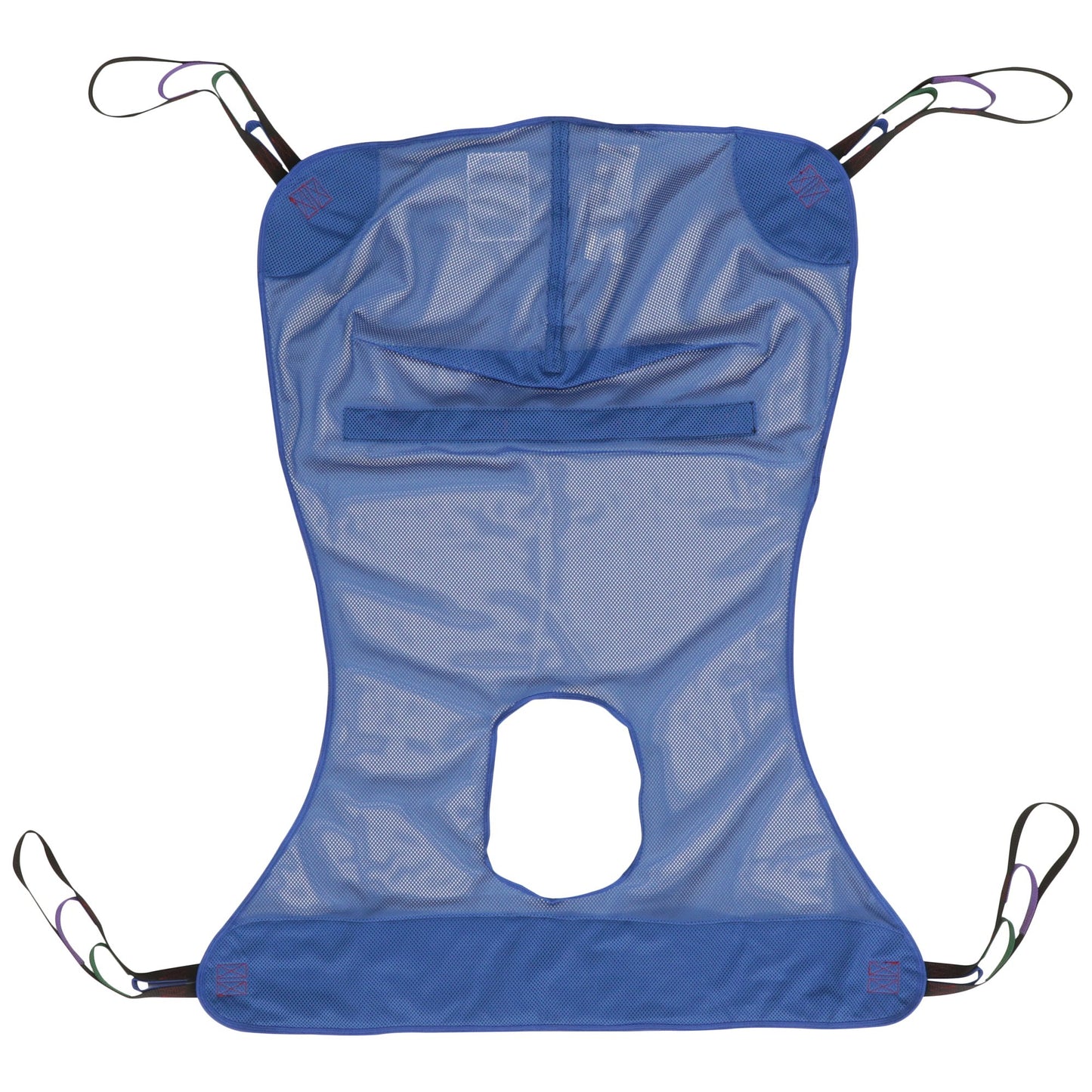 SLING, PT LIFT FULL BODY COMMODE MESH XLG 600LB (12/CS)