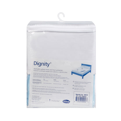 PAD, BED DIGNITY WASHABLE 100%COTTON W/TUCKS 35X35"