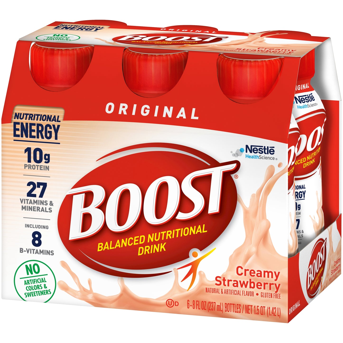 BOOST, ORIGINALCREAMY STRAWBERRY FE 8OZ (6/PK 4P/KCS)