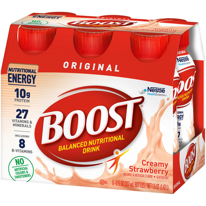 BOOST, ORIGINALCREAMY STRAWBERRY FE 8OZ (6/PK 4P/KCS)
