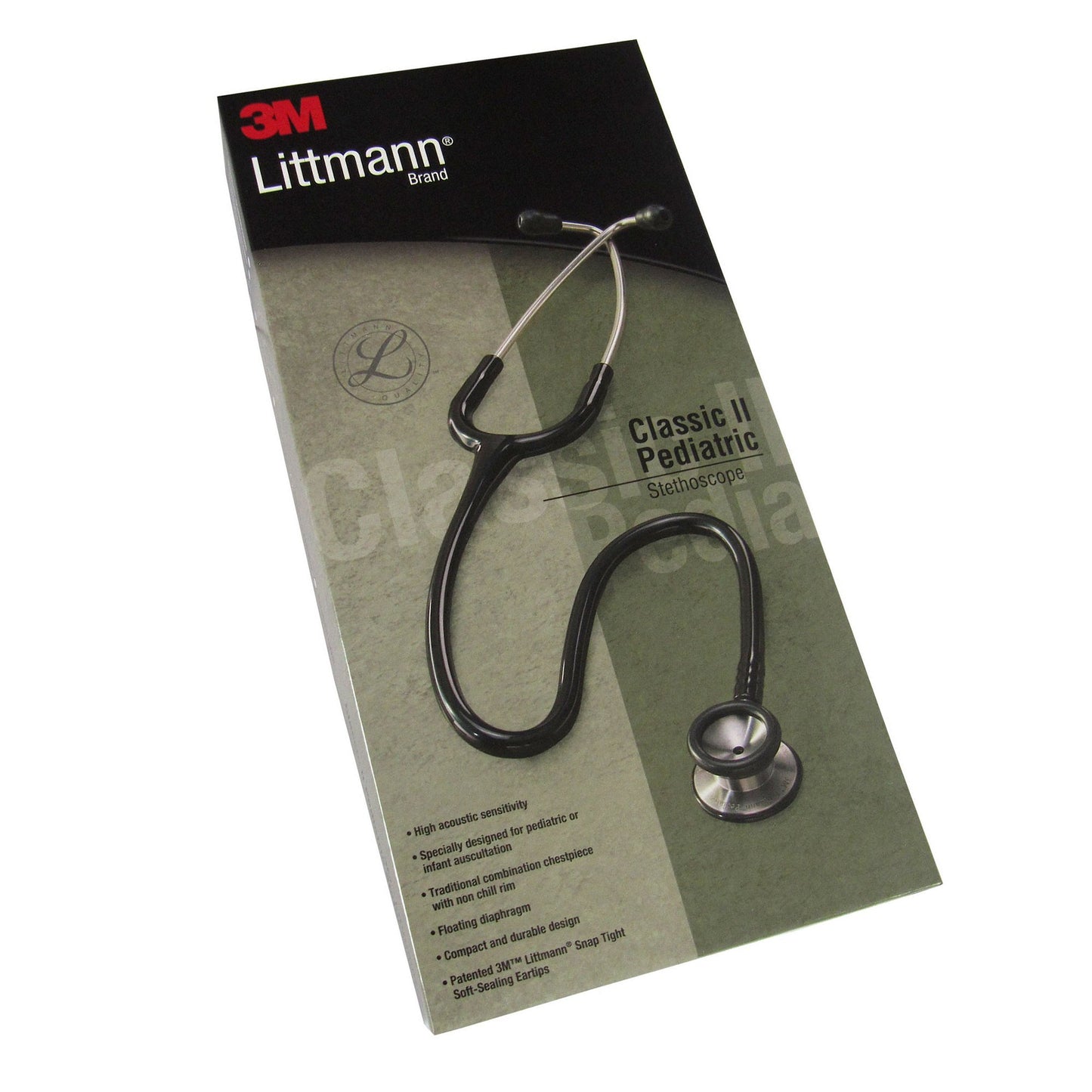 STETHOSCOPE, LITT S/S PED BLK 28" 3M