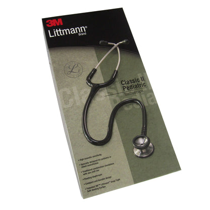 STETHOSCOPE, LITT S/S PED BLK 28" 3M
