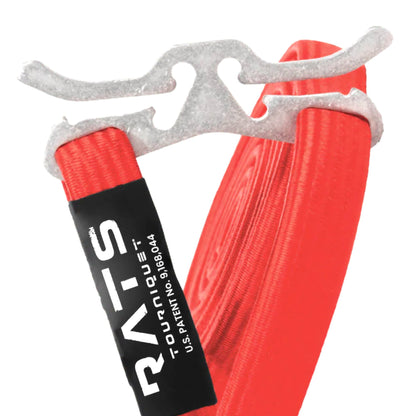 TOURNIQUET, RAPID RUBBER CORE NYLON SHEATH RED 54"