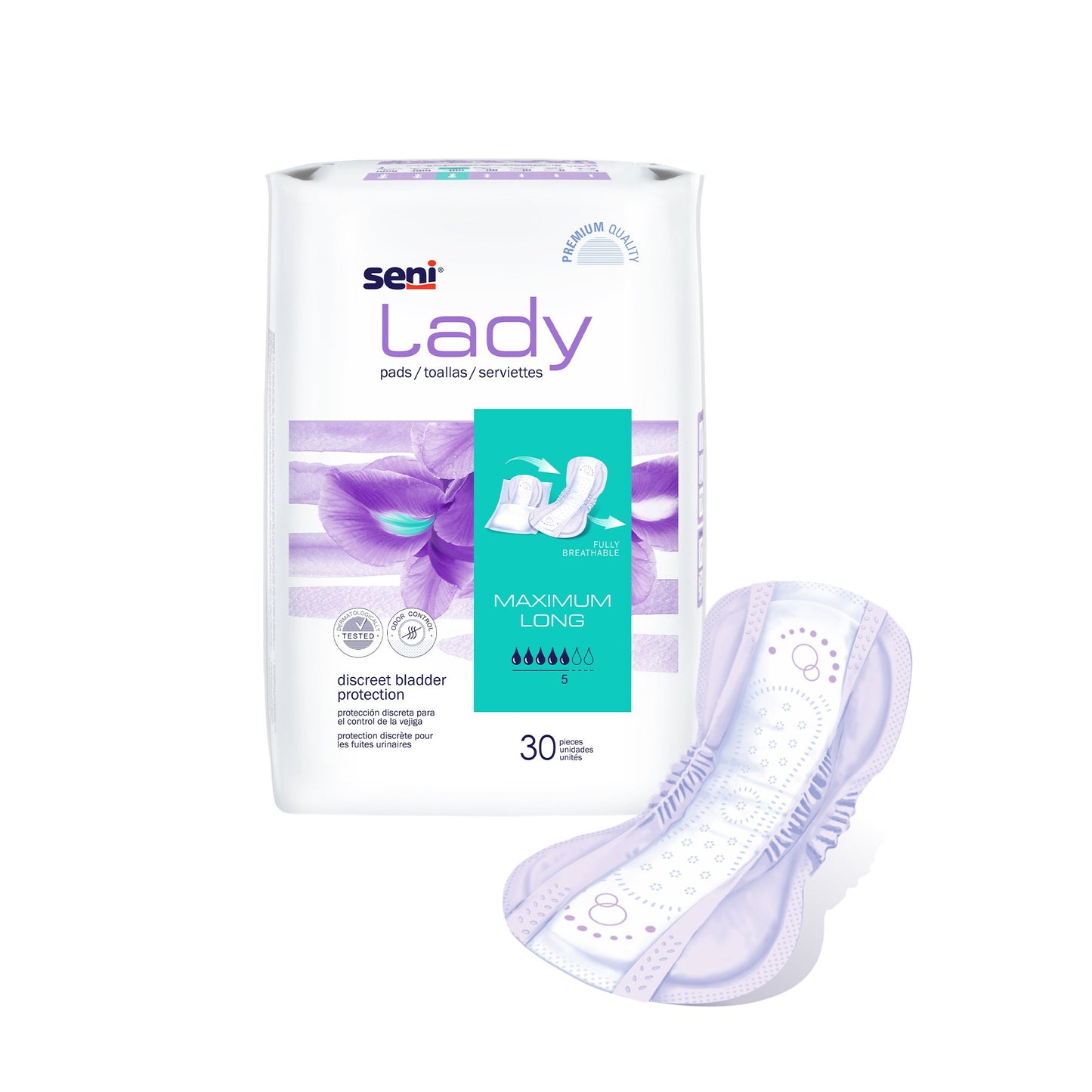 PAD, SENI LADY MAXIMUM LONG (30/PK 6PK/CS)