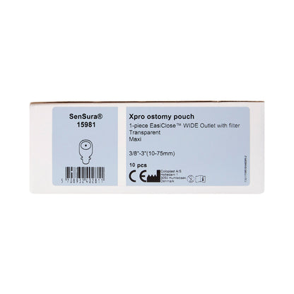 POUCH, SENSURA DRN 1PC WD NONCNVX 3/8-3" (10/BX)