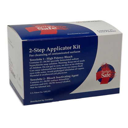 DISINFECTANT, SURFACE SAFE 2 STEP APPL (2/PK 15PK/BX 12BX/CS