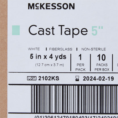 TAPE, CAST WHT LF 5"X4YDS (10RL/BX)