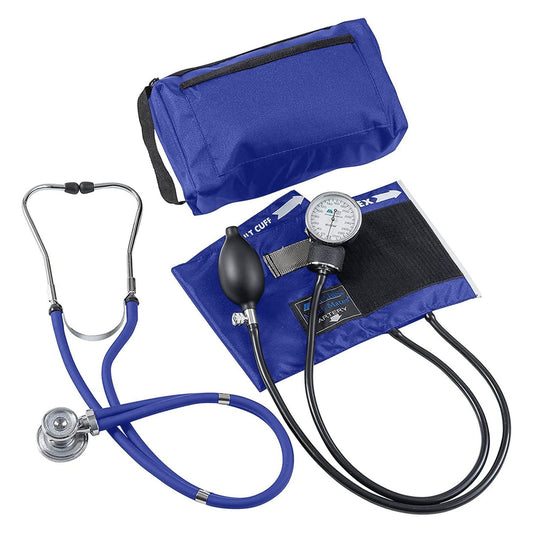 SPHYG, ANEROID MATCH MATE W/STETHOSCOPE BLU