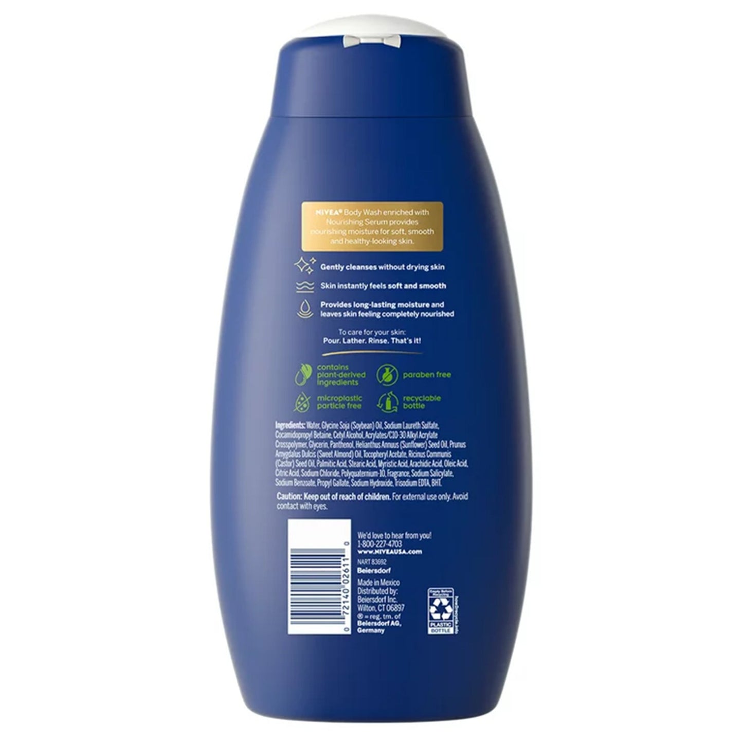 NIVEA, BODY WASH NOURISHING 20OZ