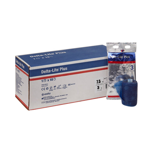 TAPE, CAST DELTA-LITE+ 3"X4YDSDEEP BLU (10/BX)