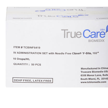 IV PUMP SET, 10DRP 1 NF PORT 102" (50/BX)