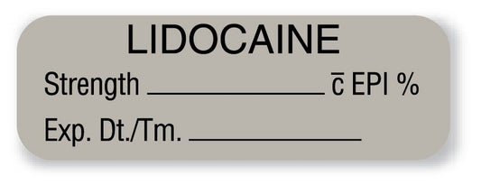 LABEL, LIDOCAINE W/EPI (610/RL)