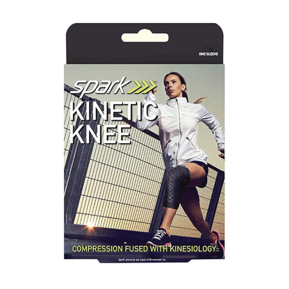 KNEE SLEEVE, COMPRESSION SPARKKINETIC BLK MED