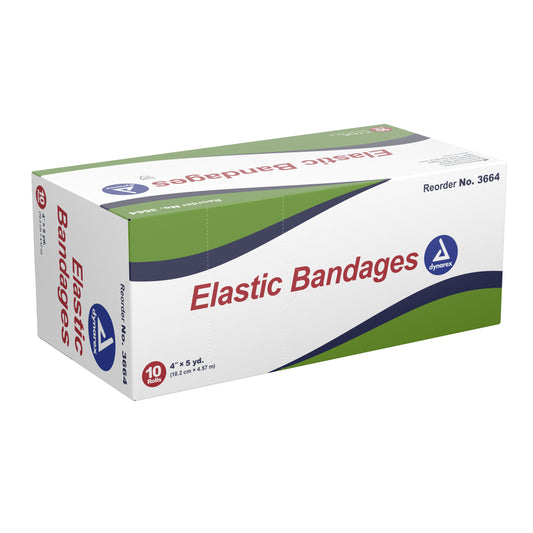 BANDAGE, ELAS 4"X4.5YDS LF (10/BX 5BX/CS)