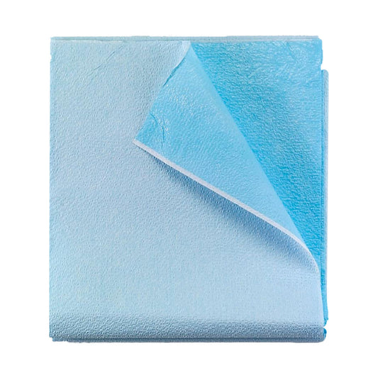 SHEET, STRETCHER AIRLAID/POLY BLU 40X90 (25/CS)