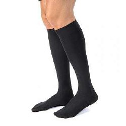STOCKING, SUPP KNEE 15-20 CLSDTOE MENS BLK XLG