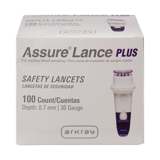 LANCETS, PLUS ASSURE 30G (100/BX 24BX/CS)