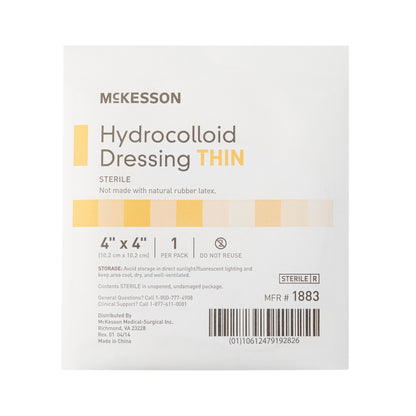 DRESSING, HYDROCOLLOID THIN STR 4"X4" (10/BX 20BX/