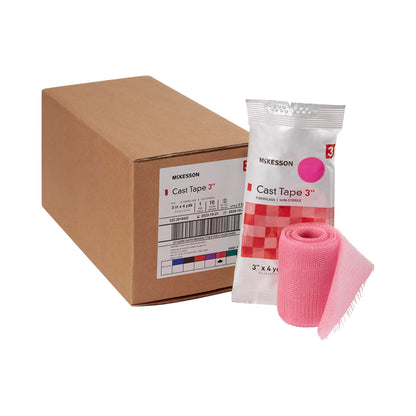 TAPE, CAST PNK LF 3"X4YDS (10RL/BX)
