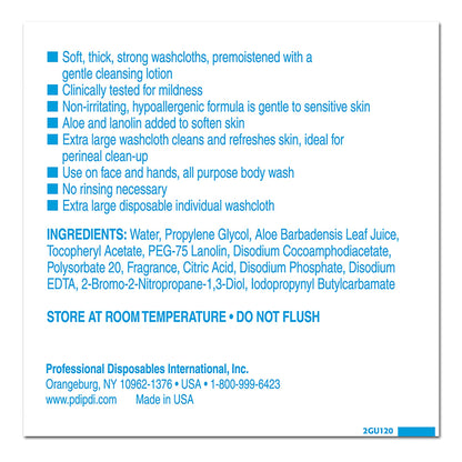 WIPE, HYGEA PERSONAL HYGIENE IND WRP (400/CS)