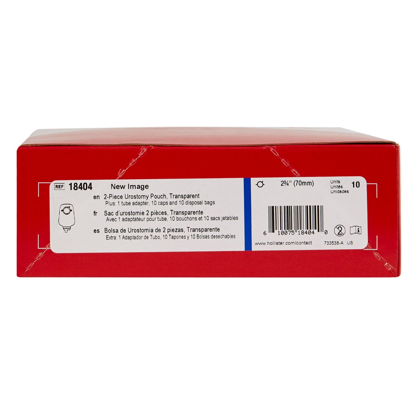 POUCH, NEW IMAGE UROSTOMY 2 3/4 (10/BX)